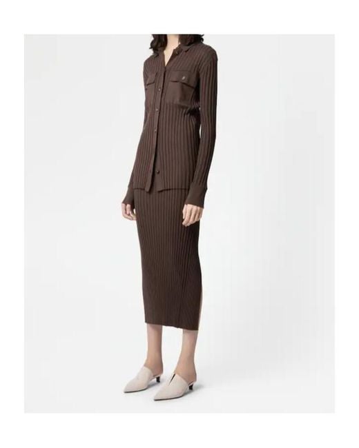 Tod's Brown Long-Sleeved Cardigan