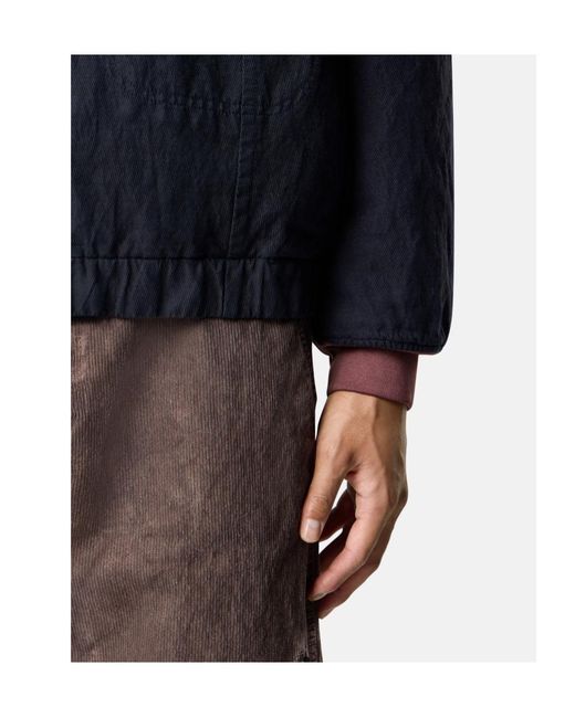 Stone Island Blue Padded Hooded Jacket With Anti-Drop for men