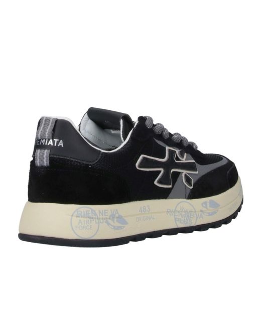 Premiata Black Nous Sneaker for men