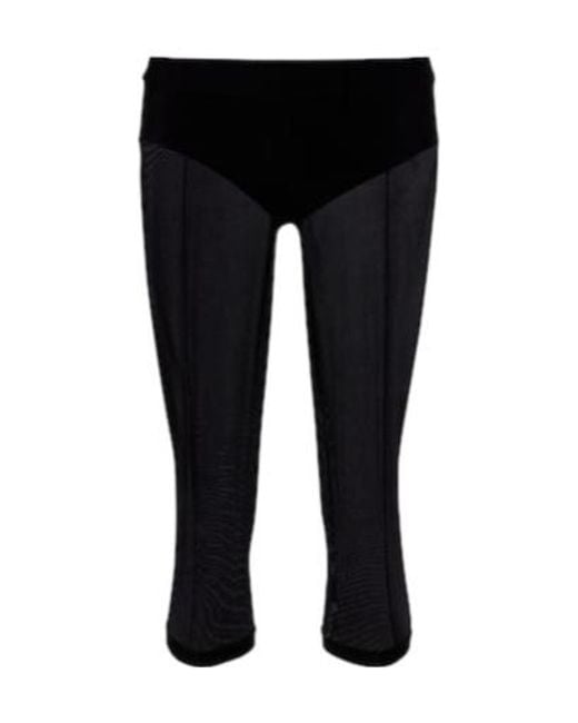 Magda Butrym Black Skinny Capri Pants And Briefs Set
