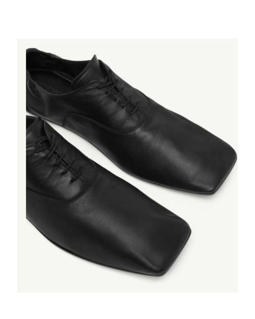 MM6 by Maison Margiela Black Square-Toe Lace-Up Shoes for men
