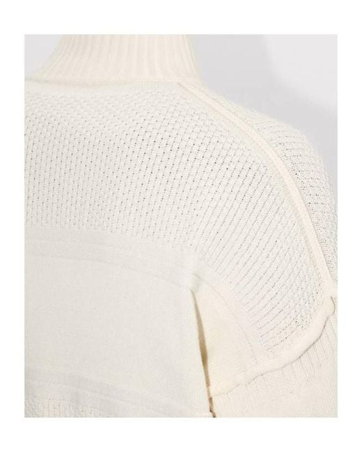 KENZO White Zip-Up Logo Patch Cardigan for men
