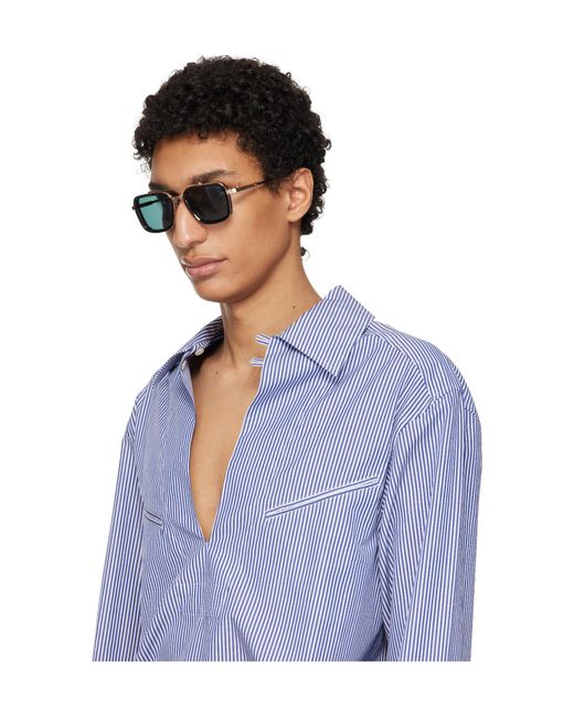 Akoni Green Solis Full-Rim Sunglasses for men