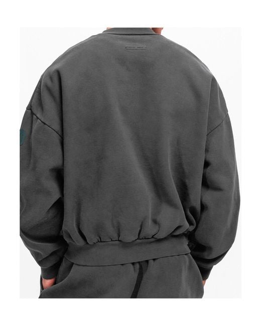 Fear Of God Gray Logo Long-Sleeve Sweatshirt for men