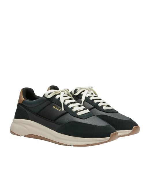 Axel Arigato Black Genesis Neo Runner Padded Leather Sneakers for men
