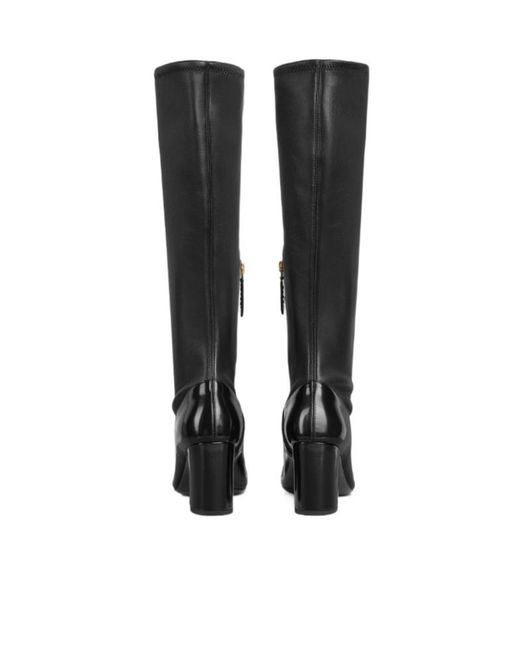 Gucci Black Balenciaga Half Clamp High Boots
