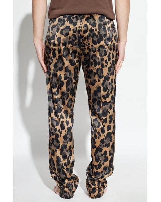 Tom Ford Multicolor Leopard-Print Pajama Bottoms for men