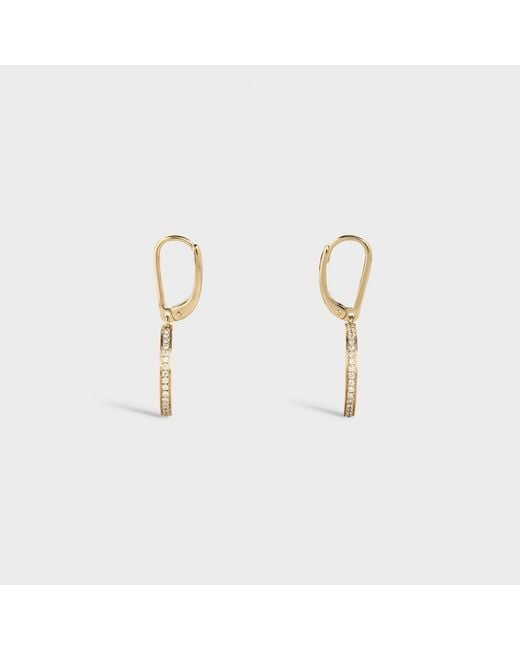 Céline Metallic Medaille Earrings