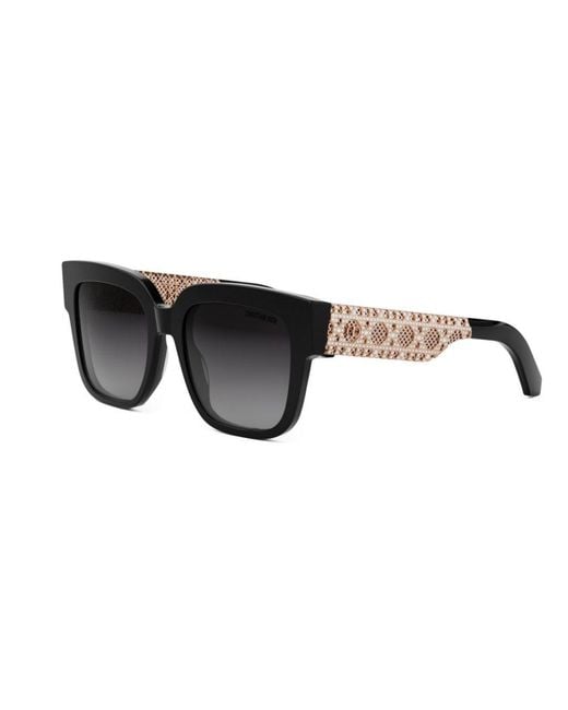 Dior Black Eyewear Square Frame Sunglasses