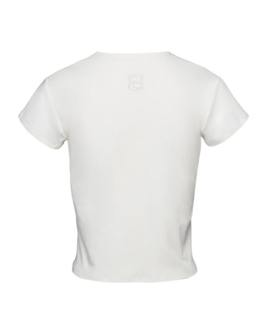 Magda Butrym White Cotton T-Shirt