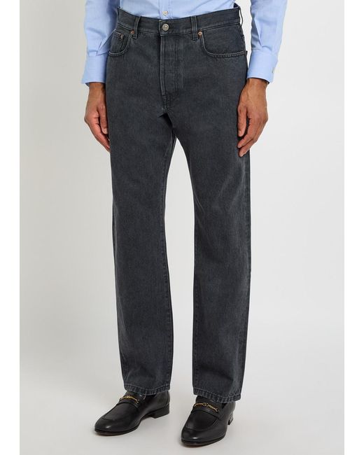 Valentino Blue Straight-Leg Jeans for men