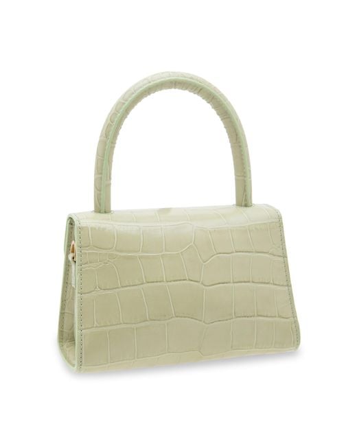 By Far Green Mini Embossed Tote