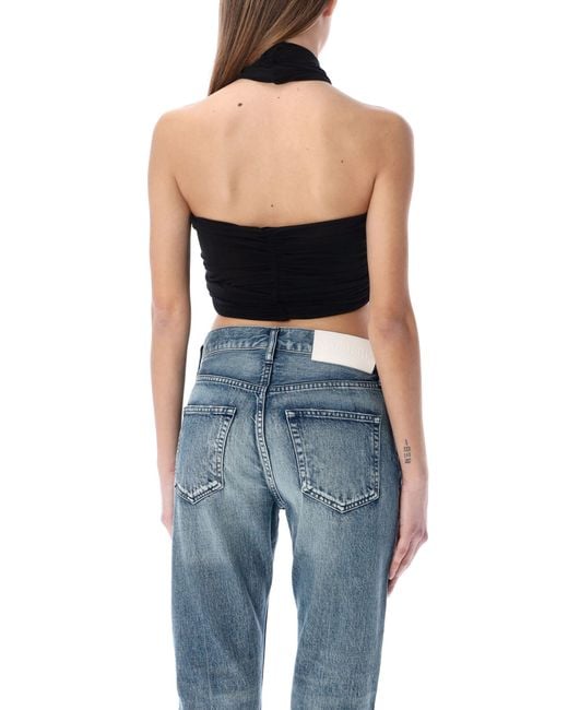 Ambush Brown Twist Cropped Top