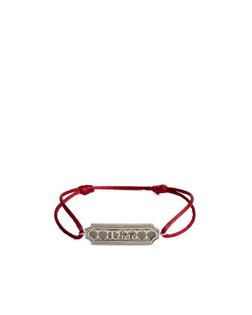 Dior White Médaillon Heart Bracelet for men