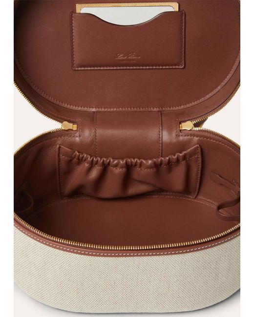Loro Piana Brown Extra Makeup Bag