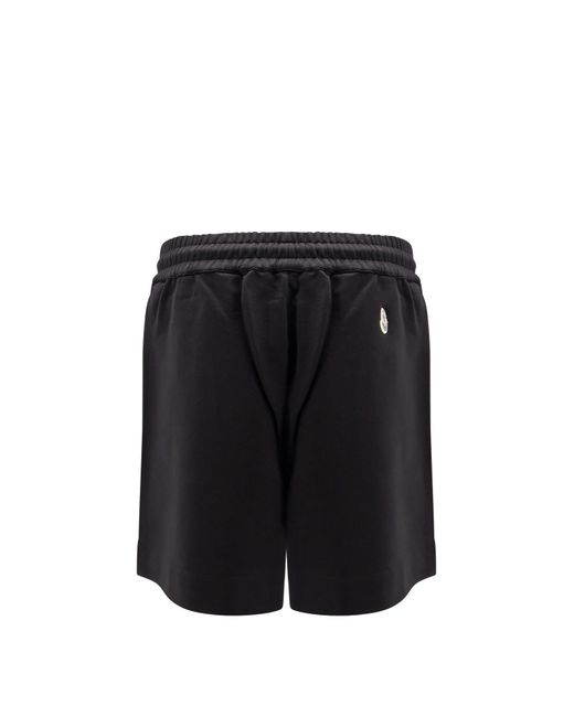 Moncler Black Cotton Track Shorts
