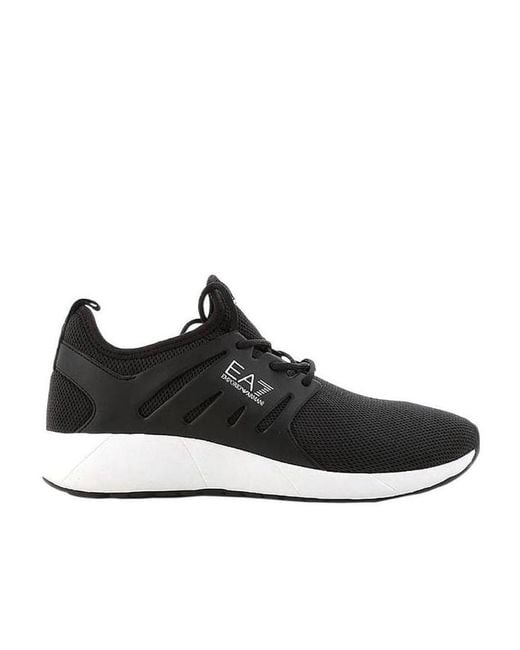 EA7 Black Logo Details Casual Sports Shoes for men