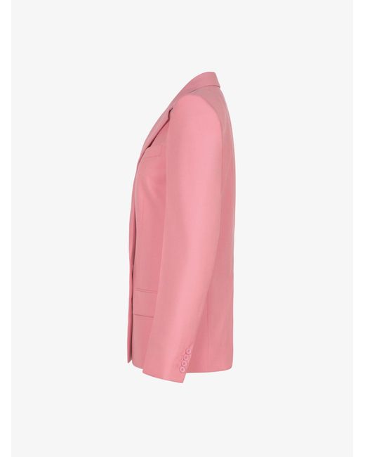 Givenchy Pink Double Breasted Tailored Blazer