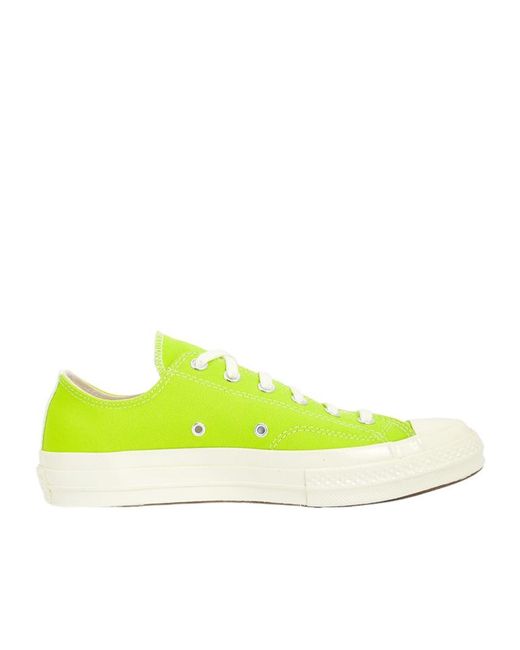 Comme des Garçons Yellow Round Toe Sneakers for men