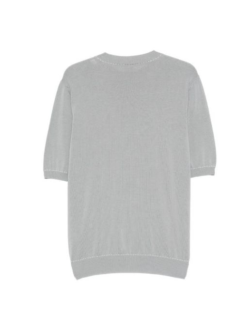 Eleventy Gray Round-Neck T-Shirt for men