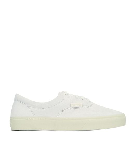 Tom Ford White Lace-Up Low-Top Sneakers for men