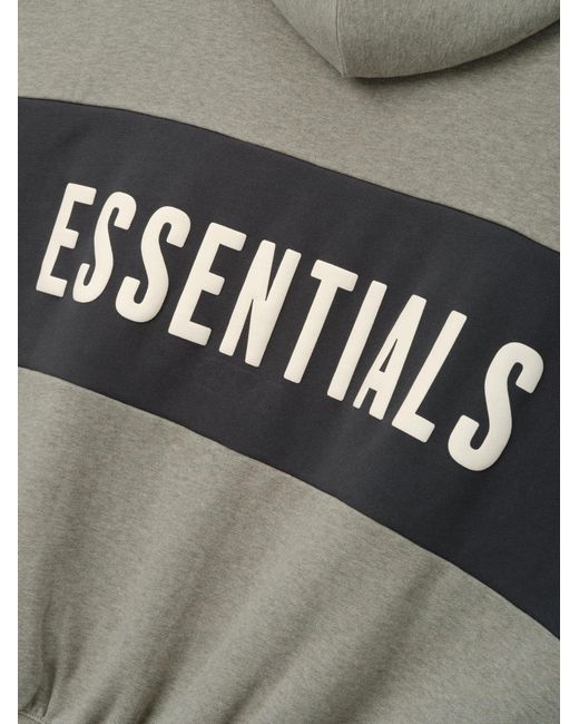 Fear Of God Gray Long-Sleeve Hoodie for men