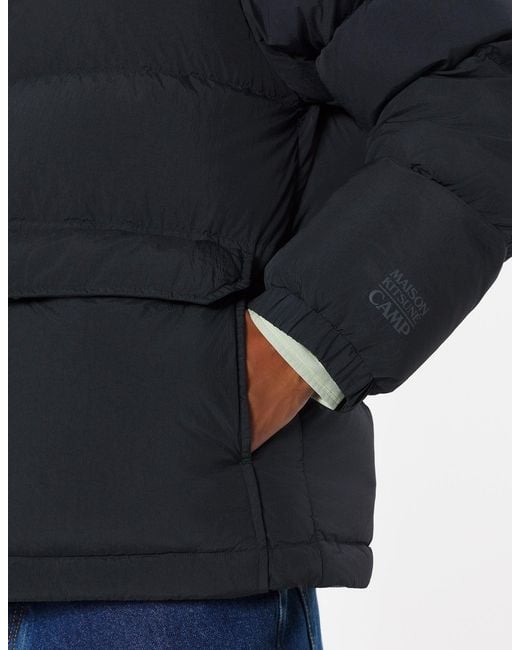 Maison Kitsuné Blue Maison Kitsuné Quilted Puffer Jacket for men