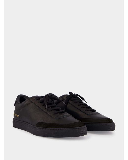 Common Projects Black Court Classic Sneakers for men
