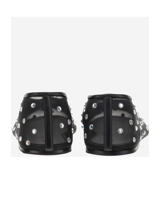 Khaite Gray The Marcy Embellished Ballet Shoes