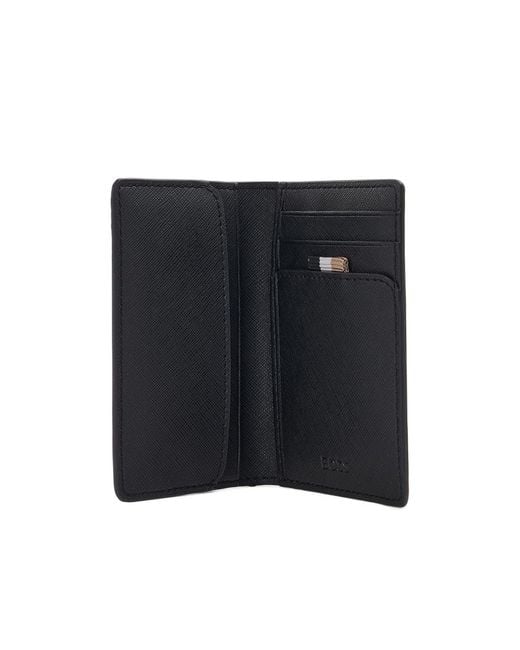 Boss Blue Medium Fold Wallet for men