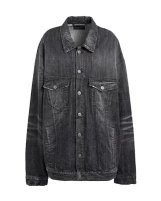 Balenciaga Black Casual Denim Jacket