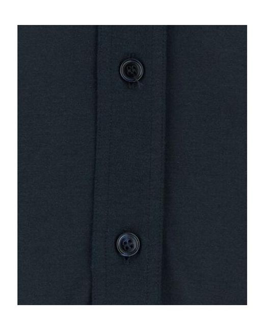 Brioni Blue Blended Shirt for men