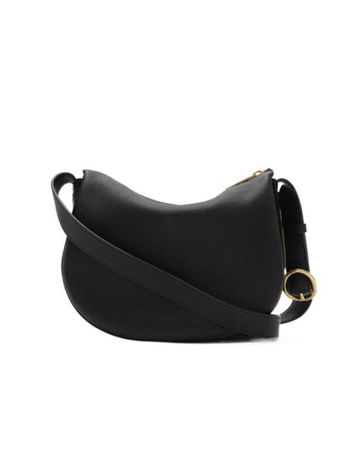 Burberry Black Ekd Foldover-Top Shoulder Bag