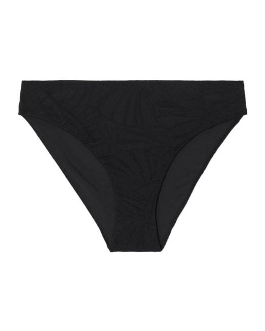 Loulou de Saison Black Hephaistos Stretch-Cloqué Bikini Briefs