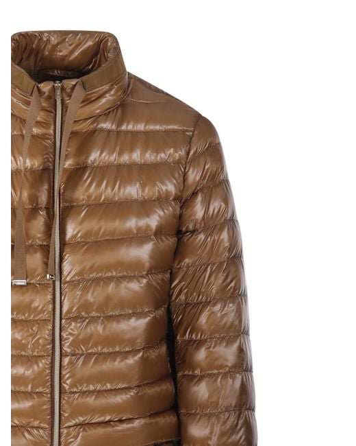 Herno Brown Quilted Down Puffer Jacket