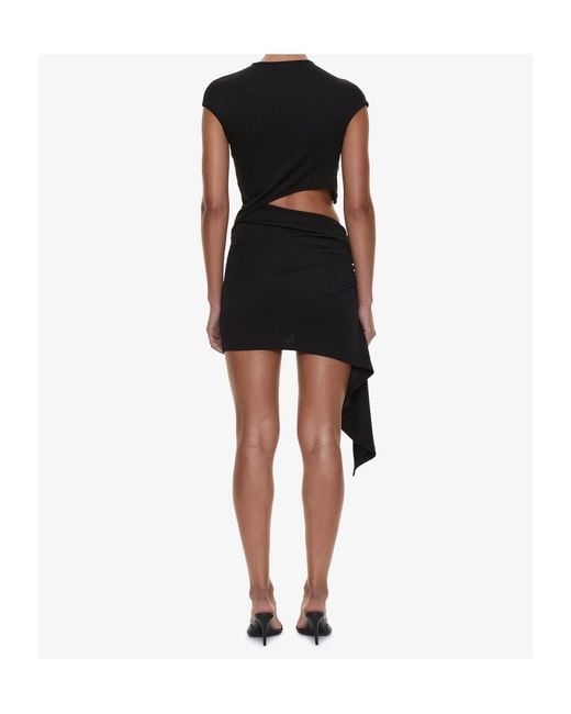 Christopher Esber Black Pleated Draped Dress
