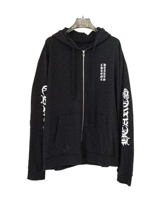 Chrome Hearts Black Zipper Sweatshirt for men