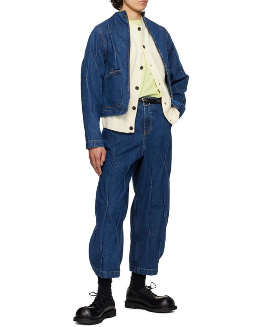 Adererror Blue Jeans With Belt Loops for men