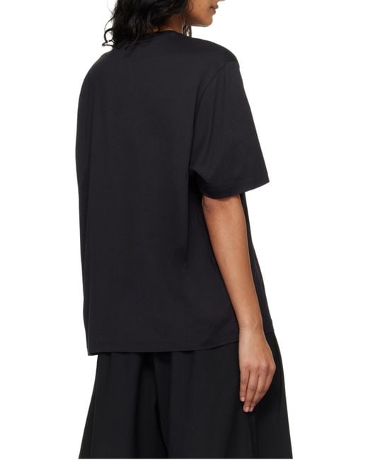 Frankie Shop Black Harper Cotton T-Shirt