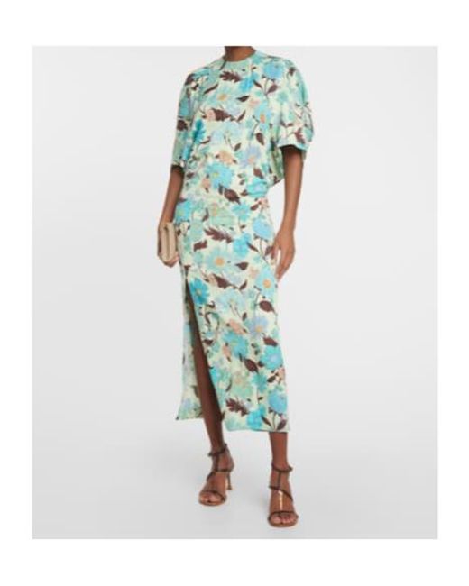 Stella McCartney Green Caped Maxi Dress