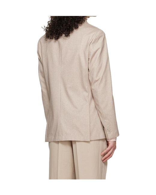 Boss Natural Single-Breasted Suit Jacket for men