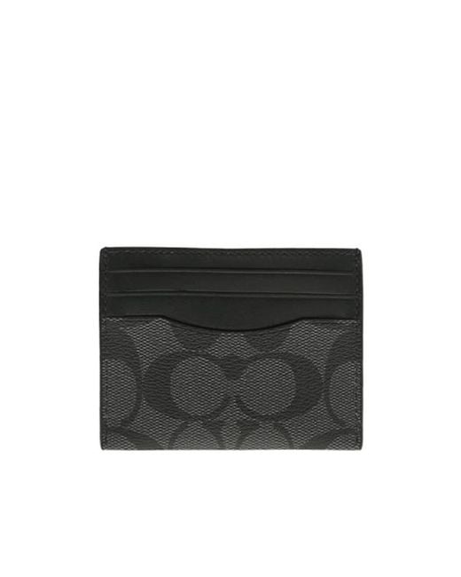 COACH Black Pattern Clip for men