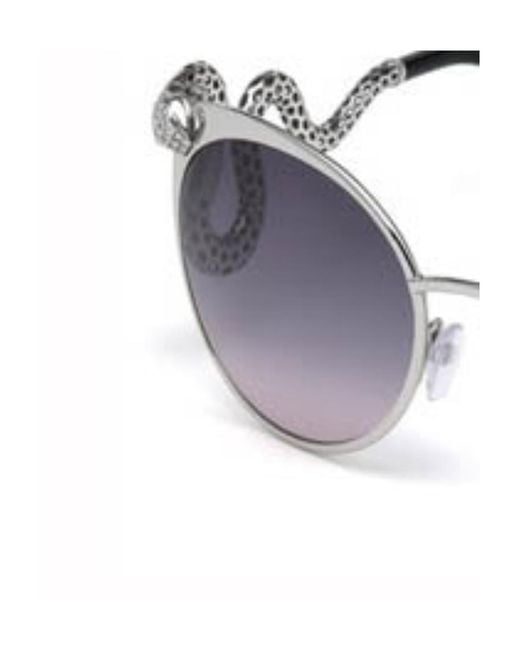 Roberto Cavalli White Cat's Eye Sunglasses
