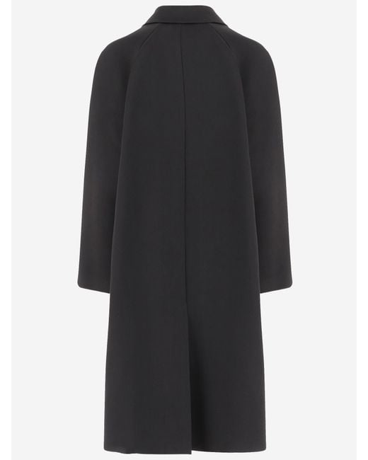 The Row Black Ema Single-Breasted Coat