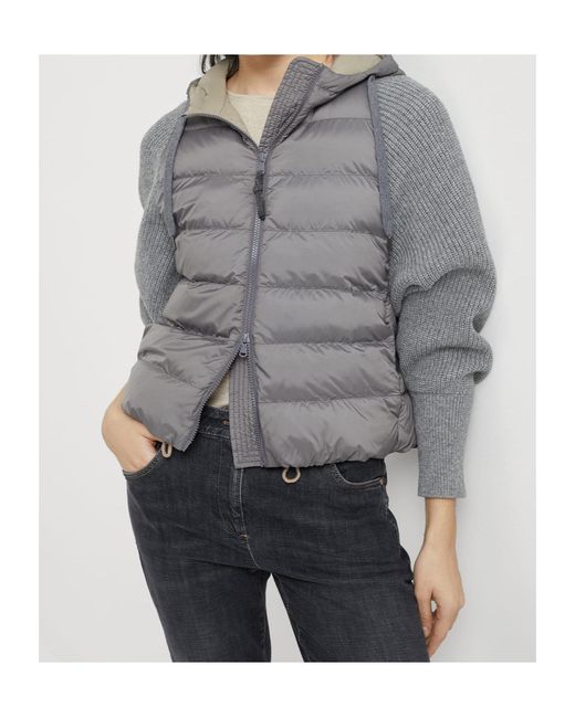 Brunello Cucinelli Gray Padded Jacket