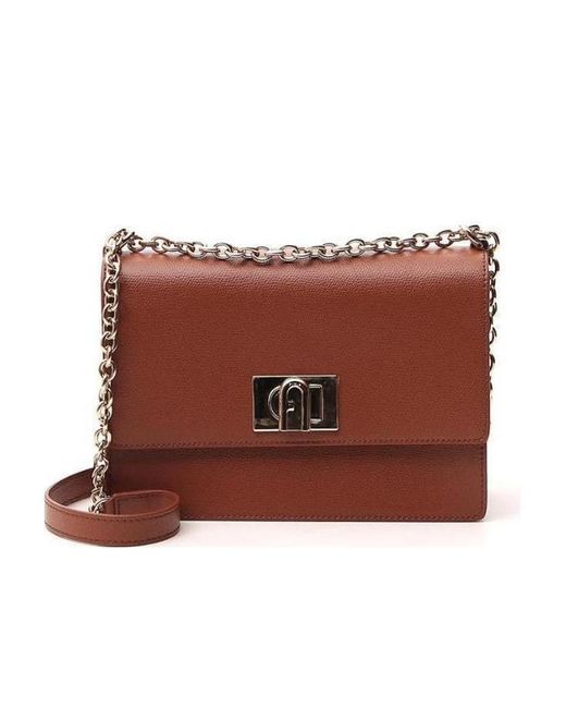 Furla Brown 1927 Small Crossbody Bag