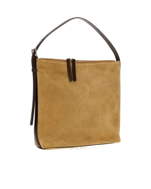 A.P.C. Natural Vera Zipped Shoulder Bag