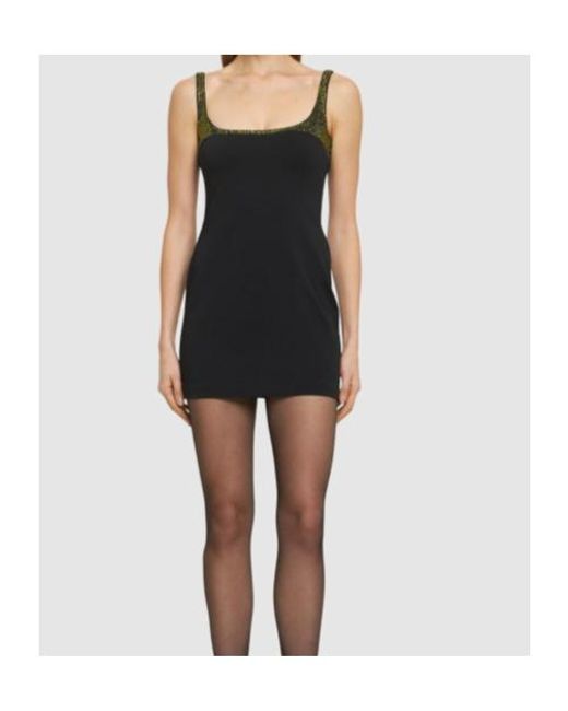 16Arlington Black Embellished Mini Dress