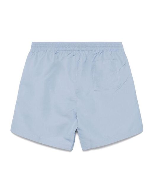 Brunello Cucinelli Blue Drawstring Swim Shorts for men