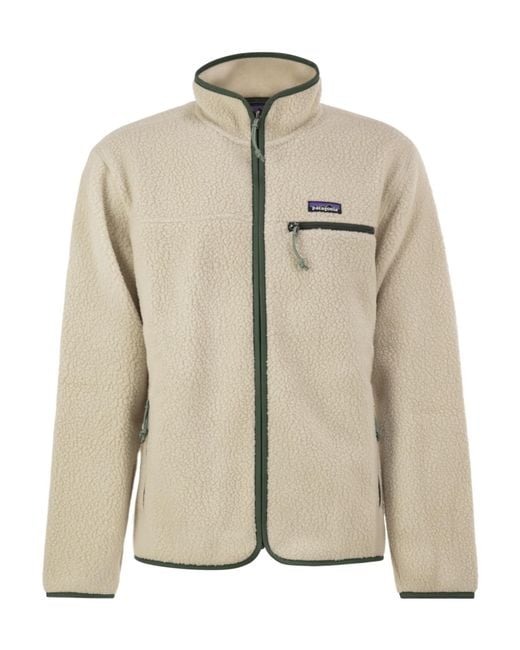 Patagonia Natural Zip-Up Fleece Jacket for men